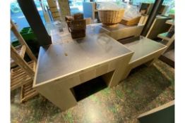 Wooden Display Table x4 - NO RESERVE