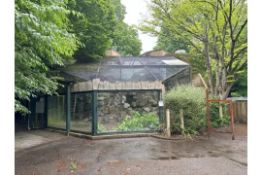 Wood and Glass Animal Enclosure - NO RESERVE