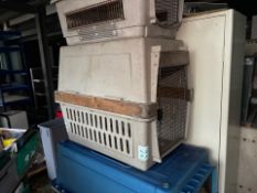 White Plastic Animal Cage - No Reserve