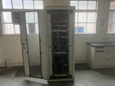 White Metal Server Rack