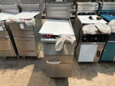 Nowah GF3B Single Tank Twin Basket Gas Fryer - No Reserve