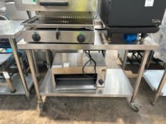 Stainless Steel Prep Table On Wheels - No Reserve