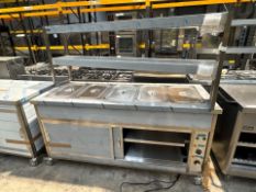 Nordstar 1.8m Hot Cupboard With Ban Marie With Heated Gantry - No Reserve