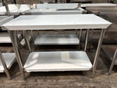 Hamoki Stainless Steel Table - No Reserve