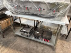 Stainless Steel Prep Table - No Reserve