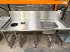 Stainless Sink And Table - No Reserve