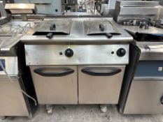 Twin Basket Gas Fryer - No Reserve