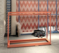 Midfloor Double Rail (1850) - Missing Glass Top Inlay