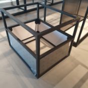 Display Table - Missing Melamine & Glass Shelf & Top Lattice