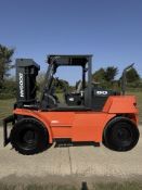 2018 Doosan 8 Tonne Diesel Forklift Truck Triple Mast , 7157 Hours