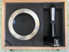 Bowers Bore Gauge 5in-6in & Setting Ring In Wooden Case
