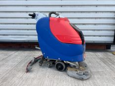 Contractor Floor Cleaning Machine powers on Approximate Dimensions: Height - 106cm Width - 85cm D