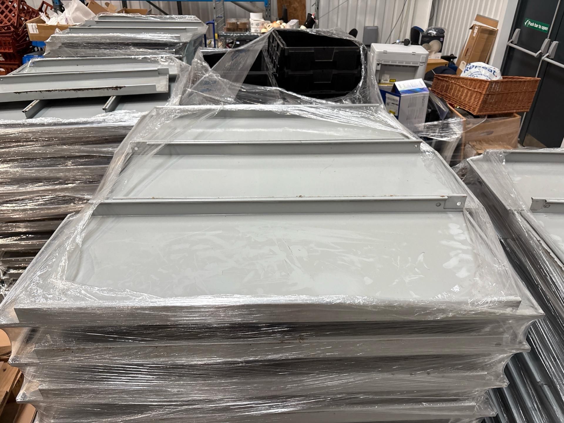 Pallet Of Grey Metal Racking Shelves - No Reserve Approximate ...