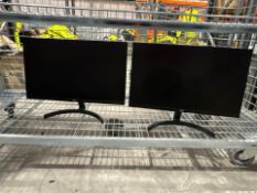 Black LG Desktop Monitor x2 - No Reserve