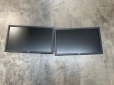 Black Dell Desktop Monitor x2 - No Reserve