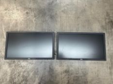 Black Dell Desktop Monitor x2 - No Reserve