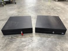 Black Metal Till Drawer x2 - No Reserve