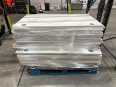 Pallet Of White Wooden Table Tops - No Reserve