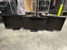 Black HP Desktop Monitor x3 - No Reserve