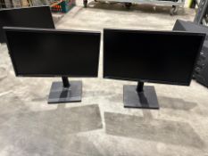 Black Samsung Desktop Monitors x2 - No Reserve