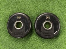 Pair Of Raze 2.5kg Rubber Weight Plates