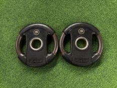 Pair Of Raze 5kg Rubber Weight Plates