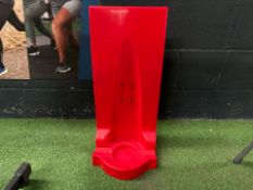 Red Plastic Fire Extinguisher Holder