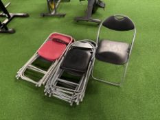 Assorted Folding Plastic Chairs x11