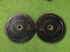 Pair Of 5kg Rubber Bumper Plates