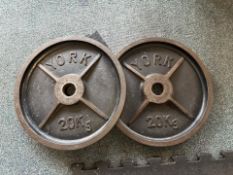 20kg Steel Plates x2, No Reserve