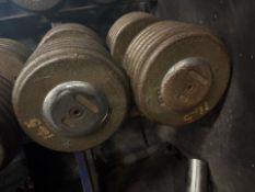 Pair of 145lbs Dumbbells, No Reserve