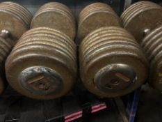 Pair of 140lbs Dumbbells, No Reserve