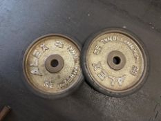 20kg Olympic Bore Plates x2, No Reserve