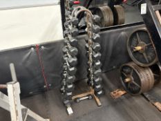 Dumbbell Rack and Dumbbells