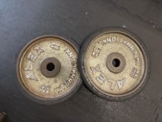 20kg Olympic Bore Plates x2, No Reserve