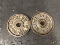 10kg Steel Plates x2, No Reserve