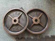 20kg Steel Plates x2, No Reserve