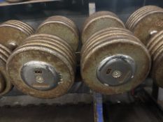 Pair of 105lbs Dumbbells, No Reserve