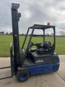 Linde 1.8 Tonne Electric Forklift, 5956 Hours, 4m Duplex Mast with Side Shift