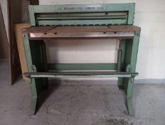 F J Edwards Treadle Guillotine looked after, its original make up has not been altered, looked afte