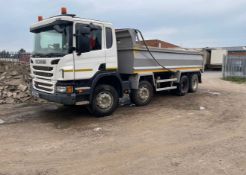 2015 Scania P410 Tipper 8 x 4 Wheel, Approximately 433,000 km's / 269,000 Miles