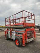 Skyjack 8841 4x4 Scissor Lift runs drives and lifts year of manufacture 2009 gas working height