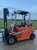 2003 BT Cargo 2.5 Tonne Gas Forklift, Container Spec, 4.5m Triple Container Spec Mast 16k Hours