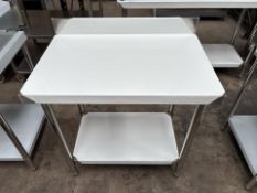Hamoki Stainless Steel Table - No Reserve