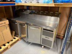Gram 3 Door Pizza Preparation Refrigerated Counter