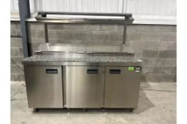 Foster Triple Door Prep Counter, Model FPS3GR, Direct from Greggs @ Asda