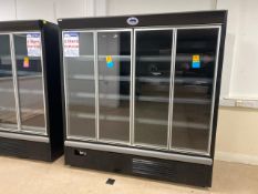 Capital Cooling Black Four Door Food Display Fridge