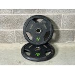 Pair Of TuffTech Weight Plates 20 & 25kg - No Reserve