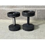 2 x Dumbbells - 8.5 & 10kg - No Reserve