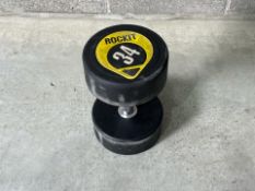 34KG Rockit Dumbbell - No Reserve